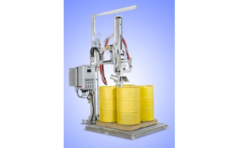 印染助劑灌裝機_1000升/IBC/噸桶搖臂式灌裝機-一站式解決方案